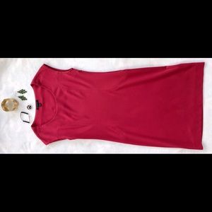 Banana Republic Maroon Stretch Sheath Dress